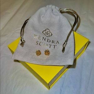 NWT Kendra Scott Dira Stud Earrings in 18k Gold Vermeil